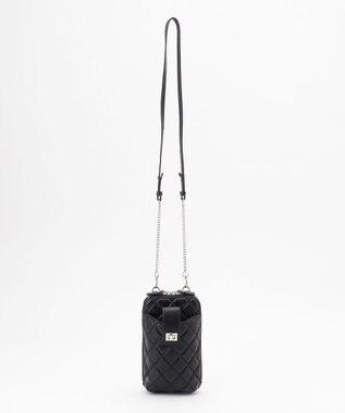 J.PRESS LADIES キルティング スマホポシェット ブラック系