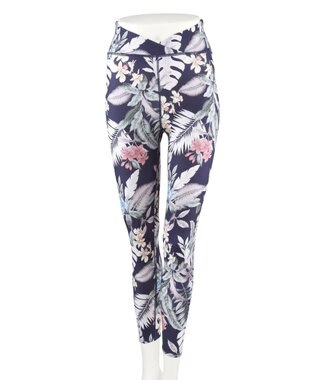 San-ai Resort（三愛水着楽園） 【水陸両用】　プリントレギンス　M・L　【Reir（レイール）】 ネイビー