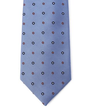 J.PRESS MEN 【VINTAGE JACQUARD COLLECTION】小紋柄 ネクタイ サックスブルー系7