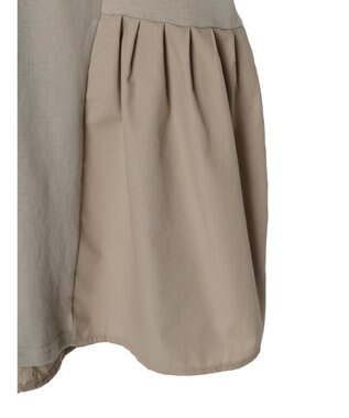 Green Parks 脇ドッキングフレアプルオーバー Gray Beige