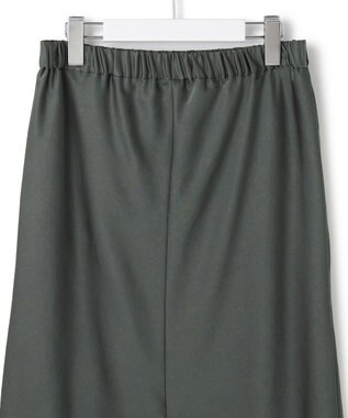 23区 【洗える】テクスチャーサテン ナロー スカート グレー系