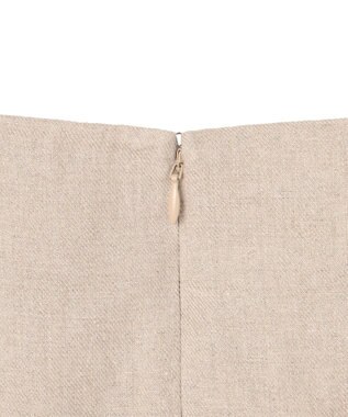BEIGE， CHESTNUT / デザインスカート Flax