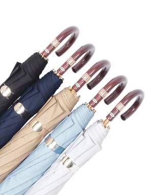 MOONBAT 【日本製】POLO RALPH LAUREN 遮光 晴雨兼用 折りたたみ日傘 ワンポイント 無地ポロ スカイブルー