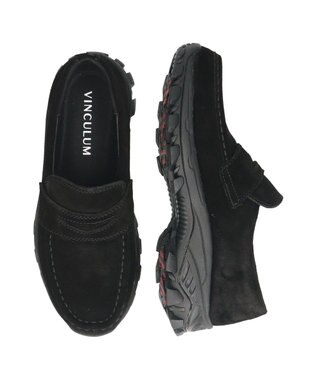 Bridget Birkin 【VINCULUM】防滑スニーカーローファー ブラックスウェード