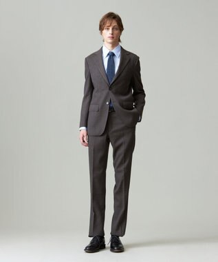 J.PRESS MEN 【J.PRESS MOVING / セットアップ対応】ジャージライク スラックス ダークブラウン系