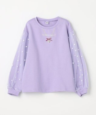 ANY KIDS 袖チュール トレーニャー ラベンダー