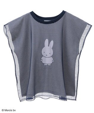 Green Parks ｍｉｆｆｙ／チュールドッキングプリントＴシャツ Border