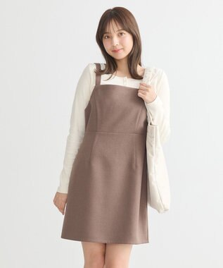 earth music&ecology 切替ギャザーコンパクトカットプルオーバー Off White