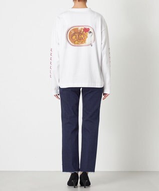 NAVE タブチ×NAVE プリント長袖Tシャツ ホワイト系