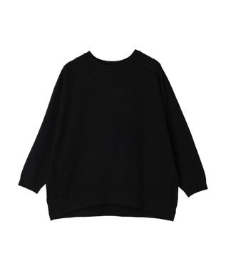 CRAFT STANDARD BOUTIQUE とてもちクルーネックニットプルオーバー Black