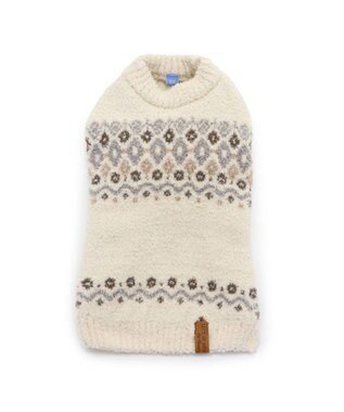 PET PARADISE ペットパラダイス ニット ノルディク柄  《ホワイト》 小型犬 ホワイト