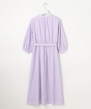 ANY SIS エンブロイダリー ワンピース ラベンダー