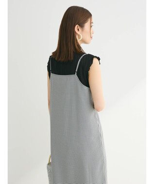 Green Parks ・ＳＵＧＡＲ　ＳＰＯＯＮ　サッカーギンガムキャミワンピ Off White