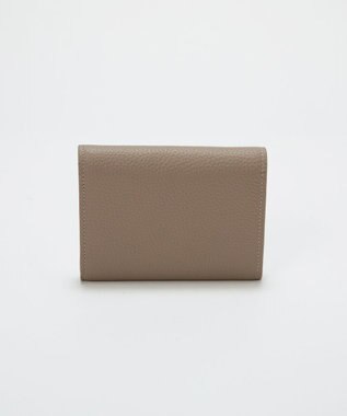 TOPKAPI 【Breath TOPKAPI】DUAL デュアル シュリンクレザー バイカラー 三つ折り 財布　薄型 / 軽量 グレージュ