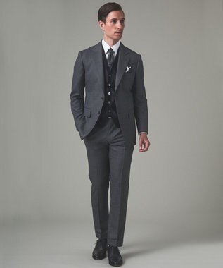 GOTAIRIKU 首にも巻ける【2WAY/日本製】シルク100% ポケットチーフ（ドット柄） ブラック系8