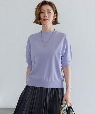  【先行予約】セミマットフリゼ リラクシー ニット Tシャツ
