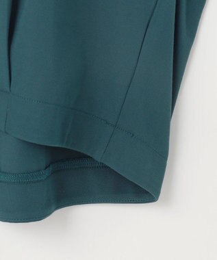 ANY SIS 【接触冷感・UVカット・洗える】ハイストレッチスムースフレンチスリーブ カットソー ダークグリーン