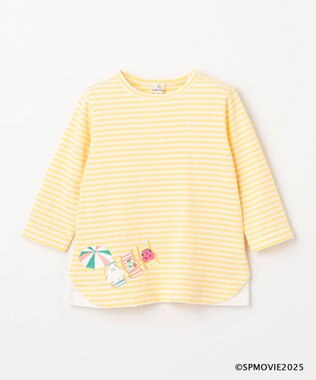 組曲 KIDS 【80-100㎝】シナぷしゅトロピカルボーダー Tシャツ イエロー