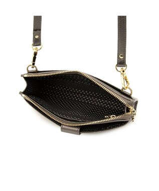 CLATHAS ココル 財布機能付ショルダーバッグ ガンメタ