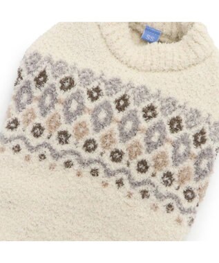 PET PARADISE ペットパラダイス ニット ノルディク柄  《ホワイト》 小型犬 ホワイト