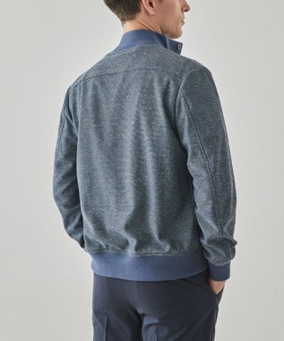 GOTAIRIKU 新作【ストレッチ/洗える/吸水速乾】ノルマンディーリネン A-1ブルゾン サックスブルー系8