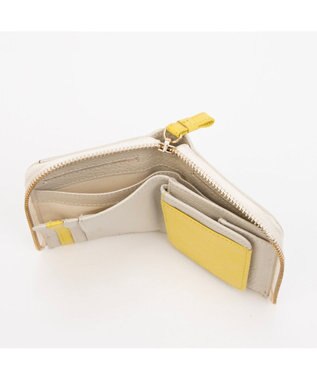 UNBILLION アトランタ ATLANTA / 牛革L字ファスナーミニウォレット アイボリー