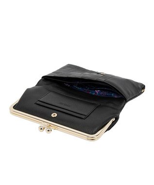 ANNA SUI ピーコック 二つ折り口金長財布 クロ