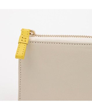 UNBILLION アトランタ ATLANTA / 牛革L字ファスナーミニウォレット アイボリー