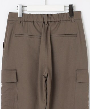 J.PRESS LADIES L 【洗える】ツイルライトストレッチ テーパード カーゴ パンツ カーキ系