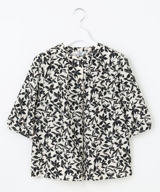 J.PRESS LADIES L 【洗える】ボタニカルプリント ブラウス アイボリー系5