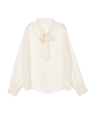 earth music&ecology ２ＷＡＹボウタイブラウス Ivory