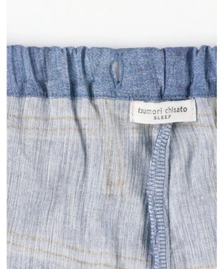 tsumori chisato SLEEP ツモリチサト ボトムス 綿100%(本体) 楊柳素材 8分丈 レディース UOT215 /ワコール ブルー