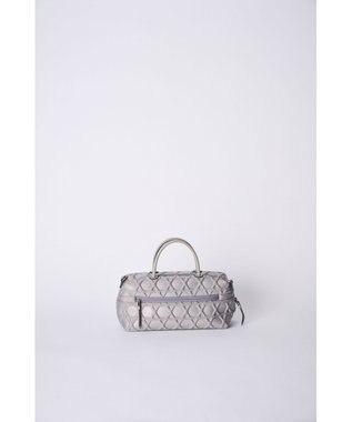 MIYABIYA 【撥水加工】篭目大柄エンボスボンディングミニボストン シルバーグレー