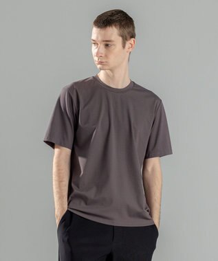 JOSEPH HOMME 新素材【新色追加】ハイゲージベアスムース　クルーネックＴシャツ グレー系