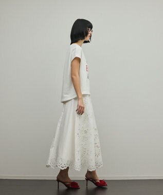 GRACE CONTINENTAL ルーズロゴTシャツ ホワイト