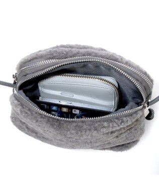 UNBILLION カシュカシュ cachecache / フェイクボアミニショルダー GY