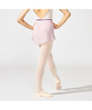 Chacott 【MAY NAGAHISA】ジュニア スカート グレイッシュローズプリント