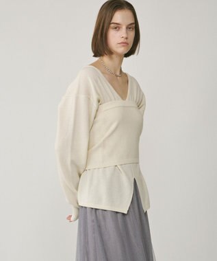 ウールベアニットトップ