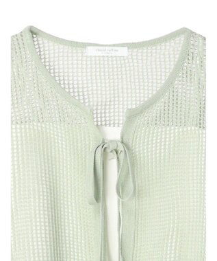 Green Parks ＳＥＴ２点　透かしカーデ＋キャミソール Green