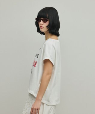 GRACE CONTINENTAL ルーズロゴTシャツ ホワイト