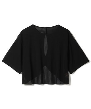 Chacott Chacott BALANCE シアーリブバックシャンTシャツ ブラック