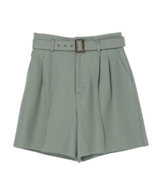 earth music&ecology ベルト付きショートパンツ Khaki