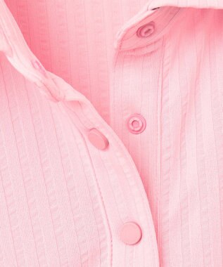 23区GOLF 【WOMEN】【吸水速乾/UVカット】サッカーポロシャツ ピンク系