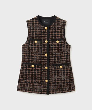 GRACE CONTINENTAL チドリツイードベスト マルチ