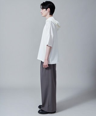 WEGO ジオメトリックブロックフードT(S) ホワイト