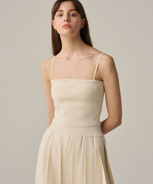 uncrave 【手洗い可】ドライタッチ ニット カップ付き バンドゥ（uncrave WHITE） エクリュ