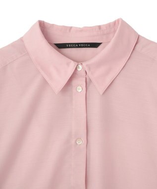 YECCA VECCA バック釦シアーシャツ Pink