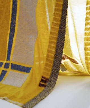 nitorito 【UNISEX】tanbo チェック柄 ストール yellow