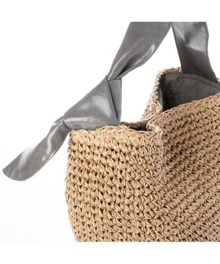 UNBILLION カシュカシュ cachecache / リボンハンドルクロッシェミニトート GY