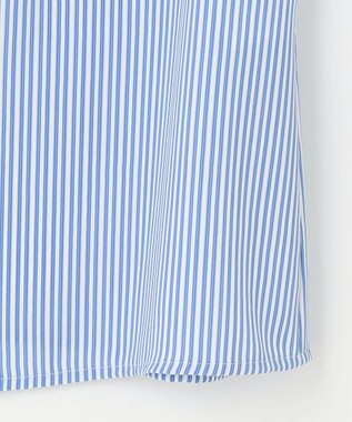 組曲 【WEB限定】ライトデシン フリル襟ブラウス ブルーストライプ系5